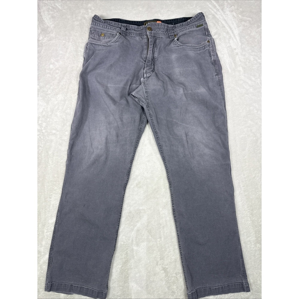 Howler Bros Frontside 5-Pocket Pants Men's 35X30 GrayStraight Leg Workwear Faded